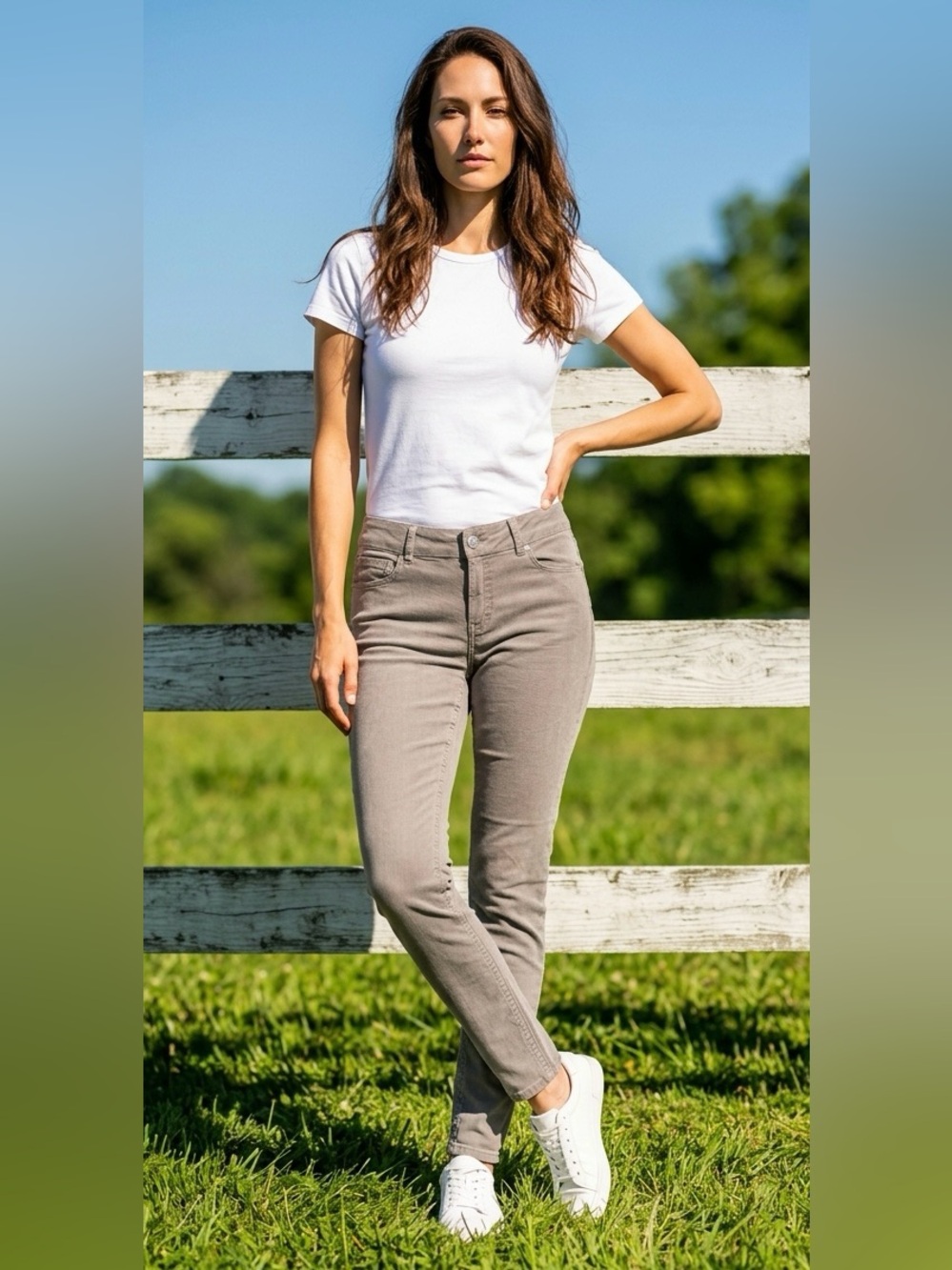 Seven7 Mid-Rise Skinny Jeans Grey Size 12 EUC